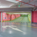 parking garage underground interior