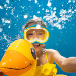 happy child having fun on summer vacation