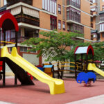 playground in city street